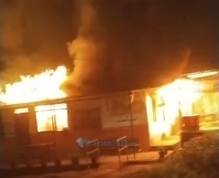 Kantor Dinas Pendidikan Nias Selatan Terbakar, Polisi Selidiki Penyebab