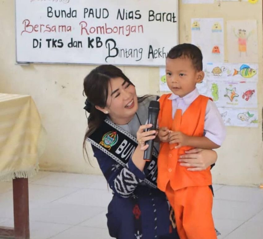 Bunda PAUD Nias Barat Tekankan Pentingnya Jaga Kebersihan dan Pola Hidup Sehat Sejak Dini