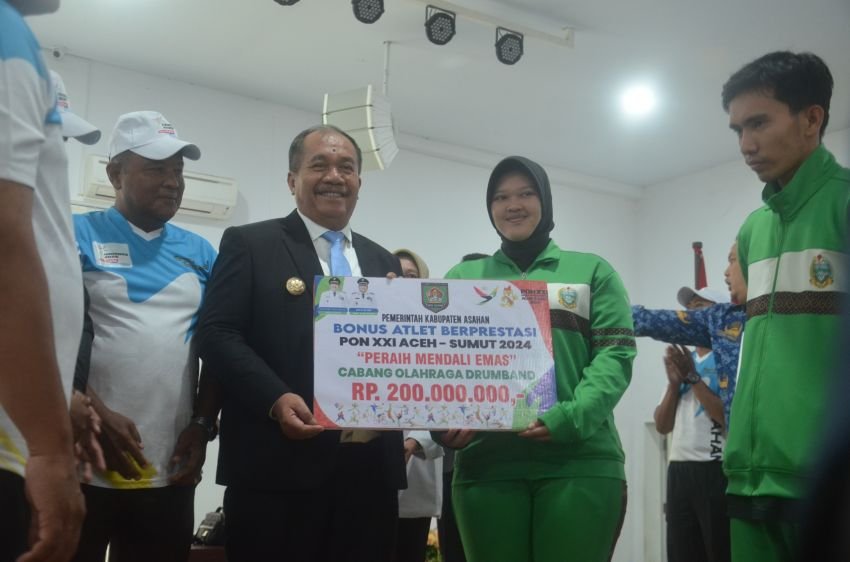 Atlet Berprestasi Asahan Terima Bonus Rp2,1 Miliar dari Pemkab