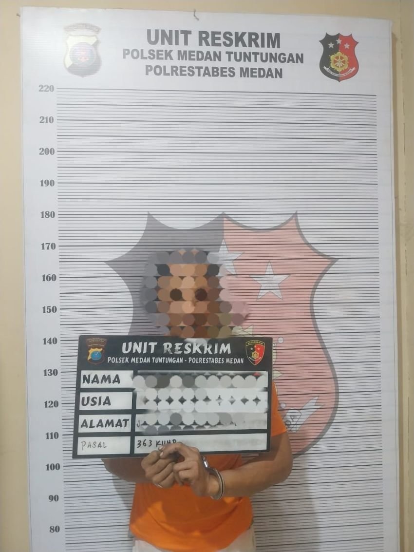 Polsek Medan Tuntungan Amankan Pencuri Instalasi Listrik di Bekas RS Ananda Putri