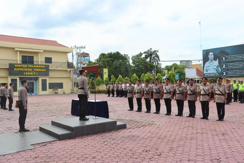 Kapolres AKBP Welman Feri Pimpin Sertijab 8 PJU Polres Tanjungbalai