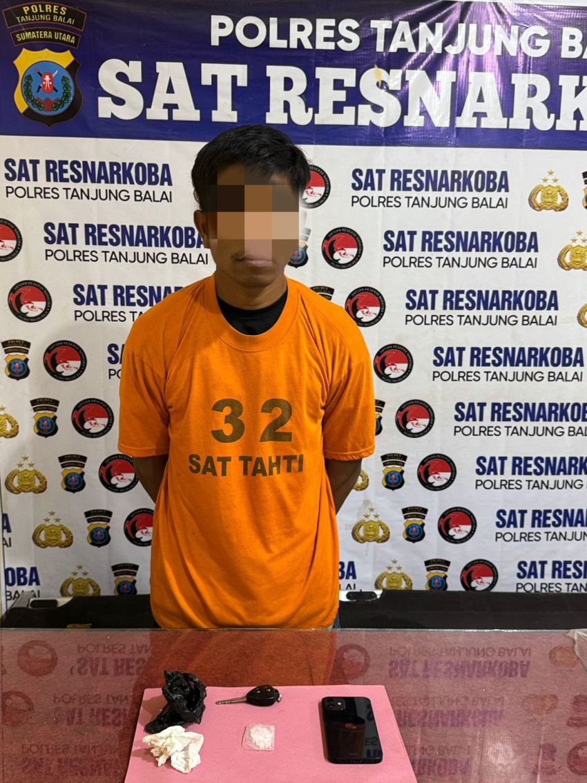 Sempat Kejar- kejaran, Polres Tanjungbalai Amankan Pria Pengemudi Mobil Diduga Bawa Sabu