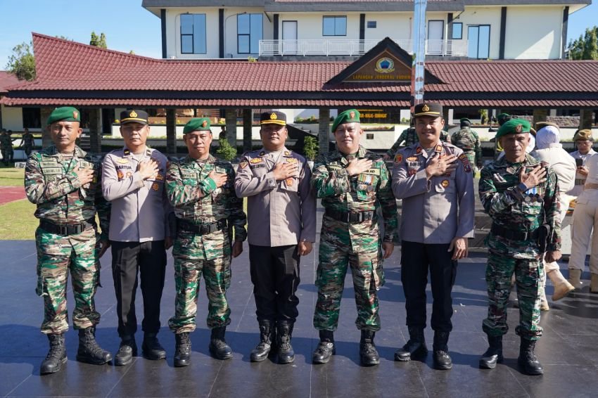 Korem 022/PT Gelar Upacara HUT ke-80 TNI, Wujud Sinergitas dan Soliditas TNI-Polri di Siantar-Simalungun