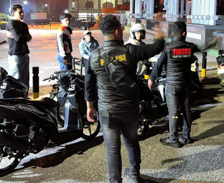 Cegah Balap Liar, Timsus Dayok Mirah Polres Pematangsiantar Amankan Dua Sepeda Motor
